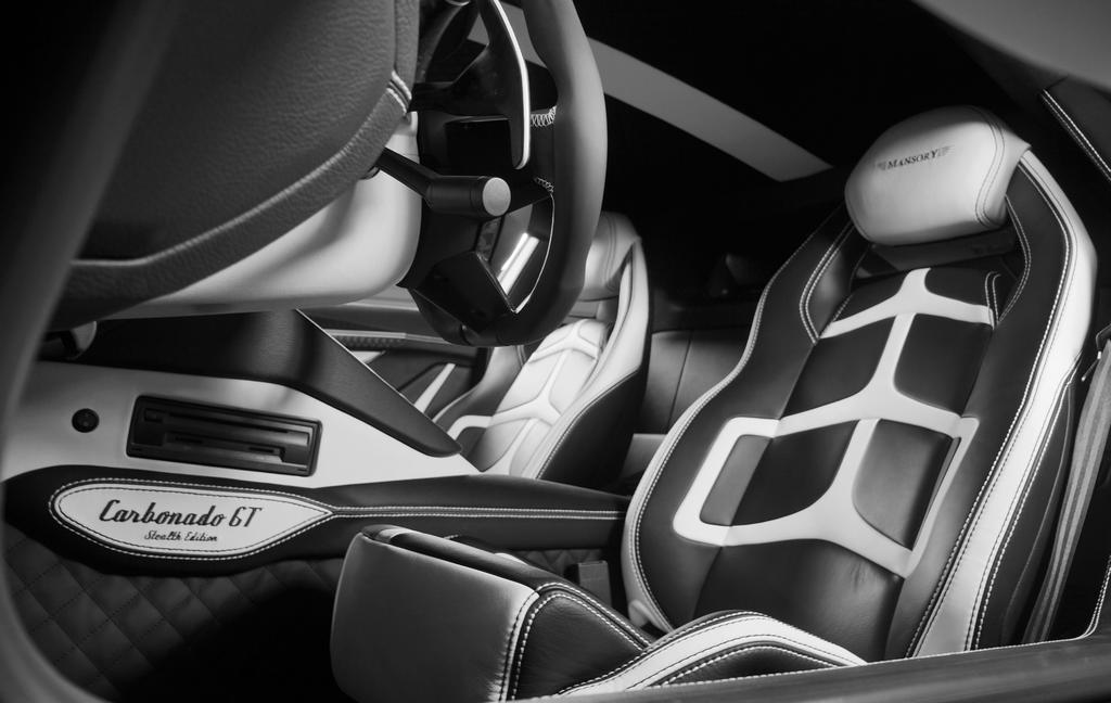 MANSORY INDIVIDUAL INTERIOR OPTIONS FOR YOUR LAMBORGHINI AVENTADOR Interior The Lamborghini refinement program finds a perfect fulfilment in the extensive interior applications.