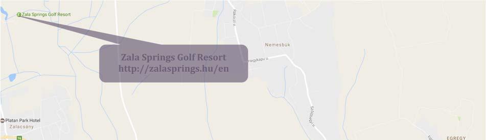 MAP Zala Springs Golf Resort http://zalasprings.hu/en Hotel Európa fit**** superior www.europafit.
