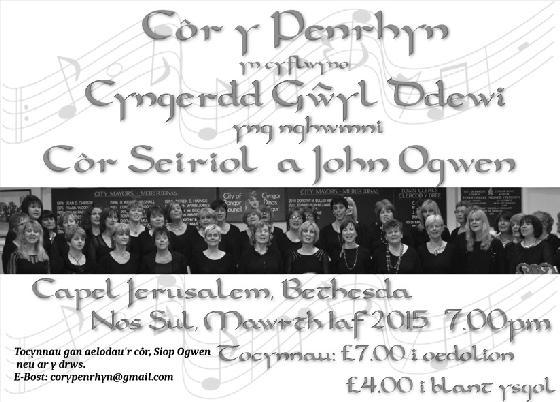 Llais Ogwan 17 Gorymdaith Dydd Gŵyl Ddewi Dyffryn Ogwen Nos Sadwrn, 21 Mawrth am 7.
