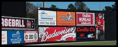 OUTFIELD FENCE SIGNS SIZES: 10 x 40 10 x 30 10 x 20 RIGHT