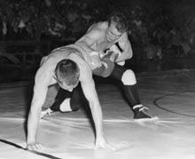 .: History of Collegiate Wrestling :. Conference Tournaments Minnesota won its first Big Ten title since 1941 by a single point over Michigan, 55-54.