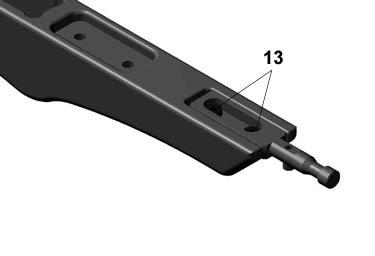 2) button-head cap screws (item 11) shown in Fig 16. 12. Remove the monopod using a 5/32 allen wrench by unscrewing shoulder bolt (item 12) shown in Fig 16.
