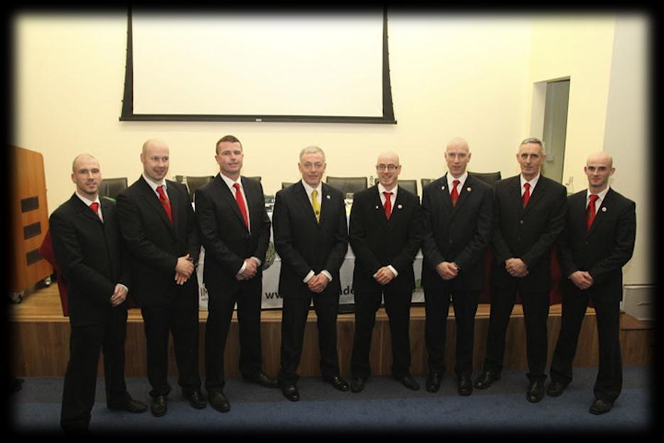 The Irish Taekwon-Do Association, Board of Directors 2012 We had a great bunch of people who created that strategic plan, Mr Adrian Byrne, in particular, analysed the data, put it altogether and out