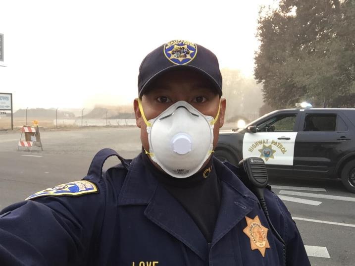 A Message from Our Sensei Justin Love VOMAP Sensei - CHP Officer in Paradise Camp Fire Extremely sad and eerie. An abandoned school bus completely burned to its frame still on the street!