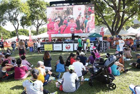 After the showers, you will be directed into Kapiolani Park where