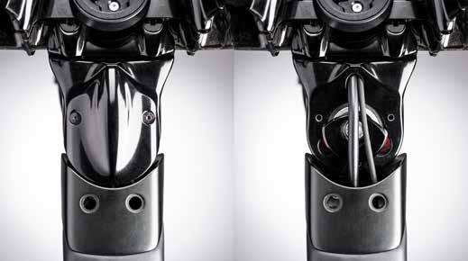 the headset compression assembly for great aerodynamics and uncompromised