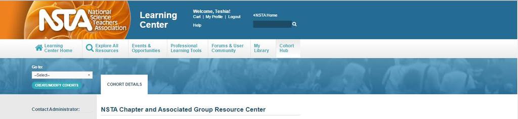 Instructions on How to Access the NSTA Chapter and Associated Group Online Resource Center Welcome to the NSTA Chapter and Associated Group Resource Center.