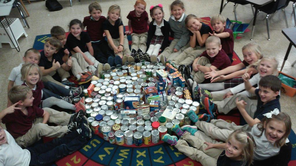 So many needy families will benefit from this wonderful canned food drive.
