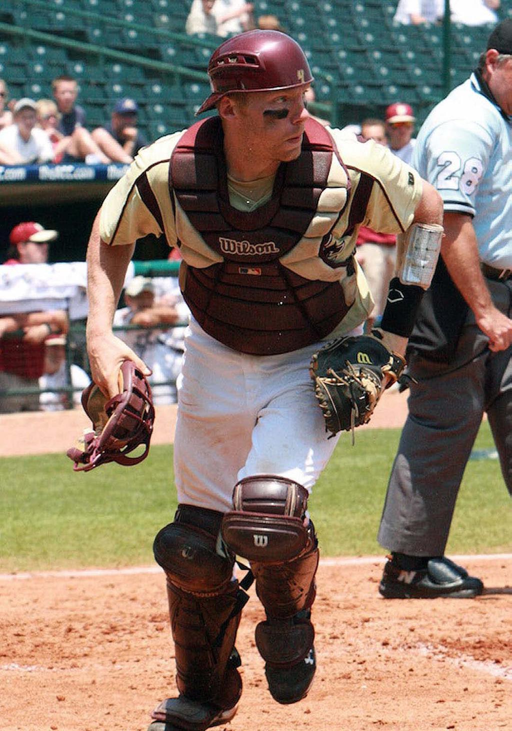 4 GAET SMITH Senior, INF/C/HP 6-, 6, / St. John s/sterling, Mass. AS A JUNIO () Appeared in 49 games and started 47 at catcher moved from shortstop to behind the plate in the offseason batted.