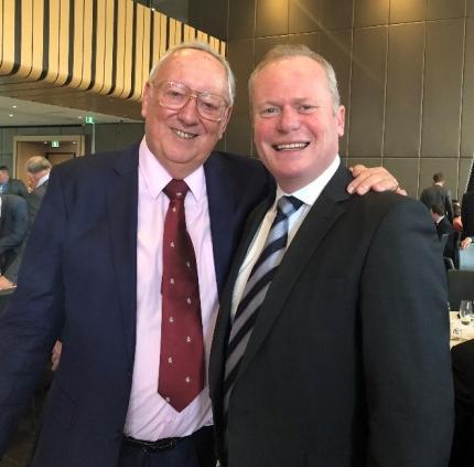 Graham Cornes OAM, Malcolm Blight AM and Mark Soderstrom The record crowd for the footy lunch is rivaling the Test Cricket luncheon and proved a great bonus from the generous guests for our charity