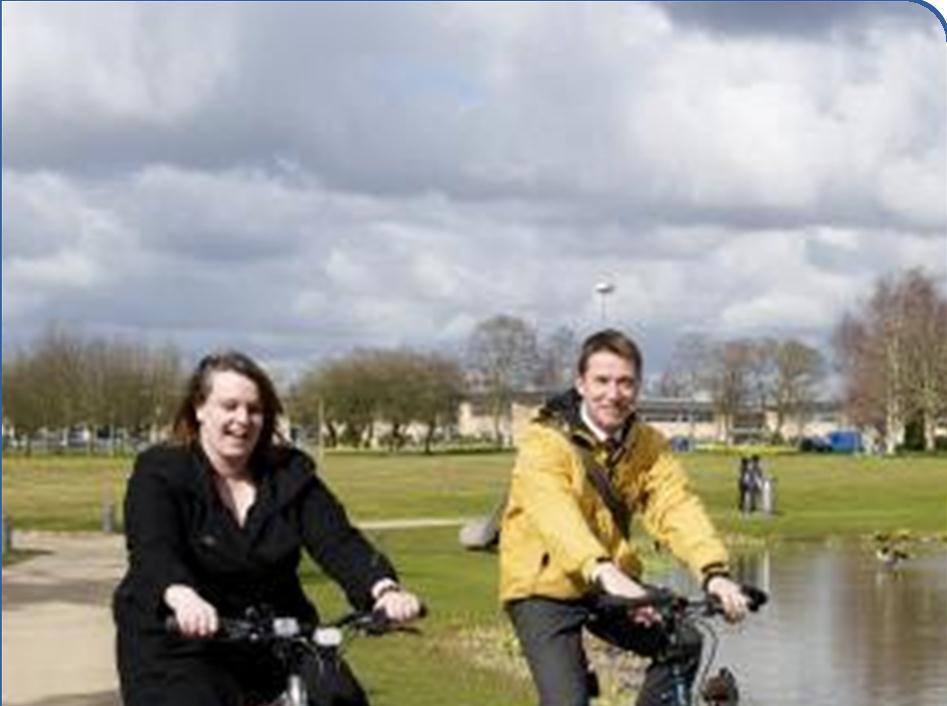 THE IDEA Esstta Hayes (Birchwood Park Travel Co-ordinator) and Jonathan Wood (Warrington Cycle Campaign) enjoying a training session The survey also indicated that overall, 81% of respondents travel