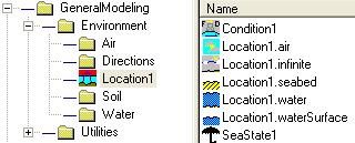 Environment folder H4 Locations, (one ore more objects) Depth, density, gravity Referring to frequencies, directions, spectrum etc.