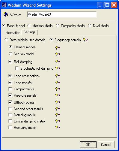 Wizard Wadam H4 Start from toolbar or Tools pull-down menu