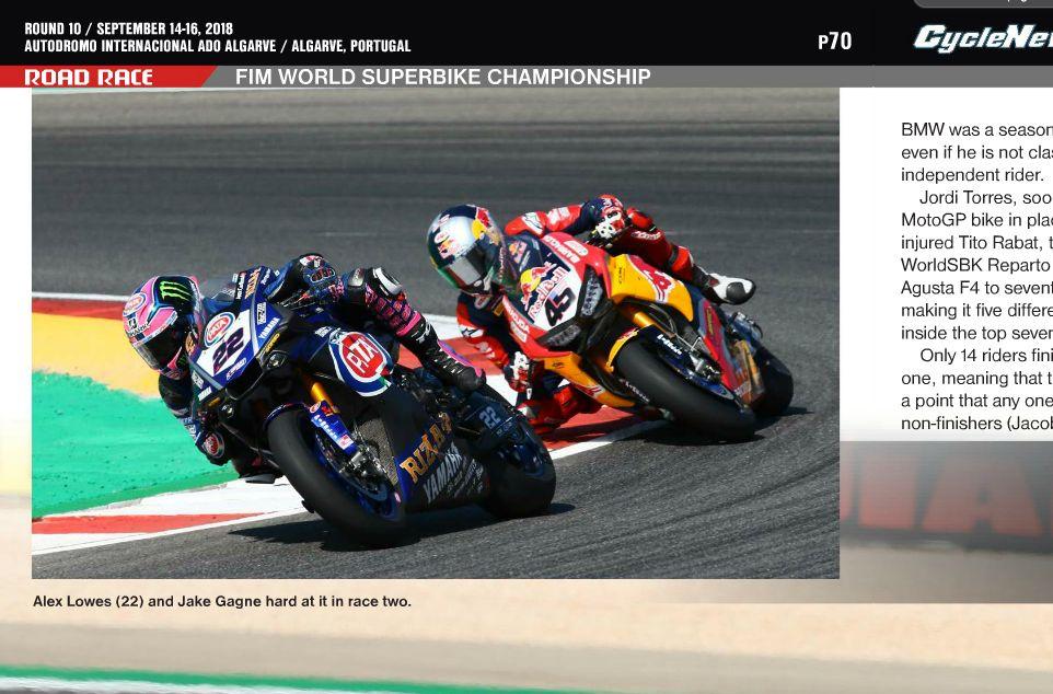 ROAD RACING - FIM WORLD SUPERBIKE CHAMPIONSHIP, Pages