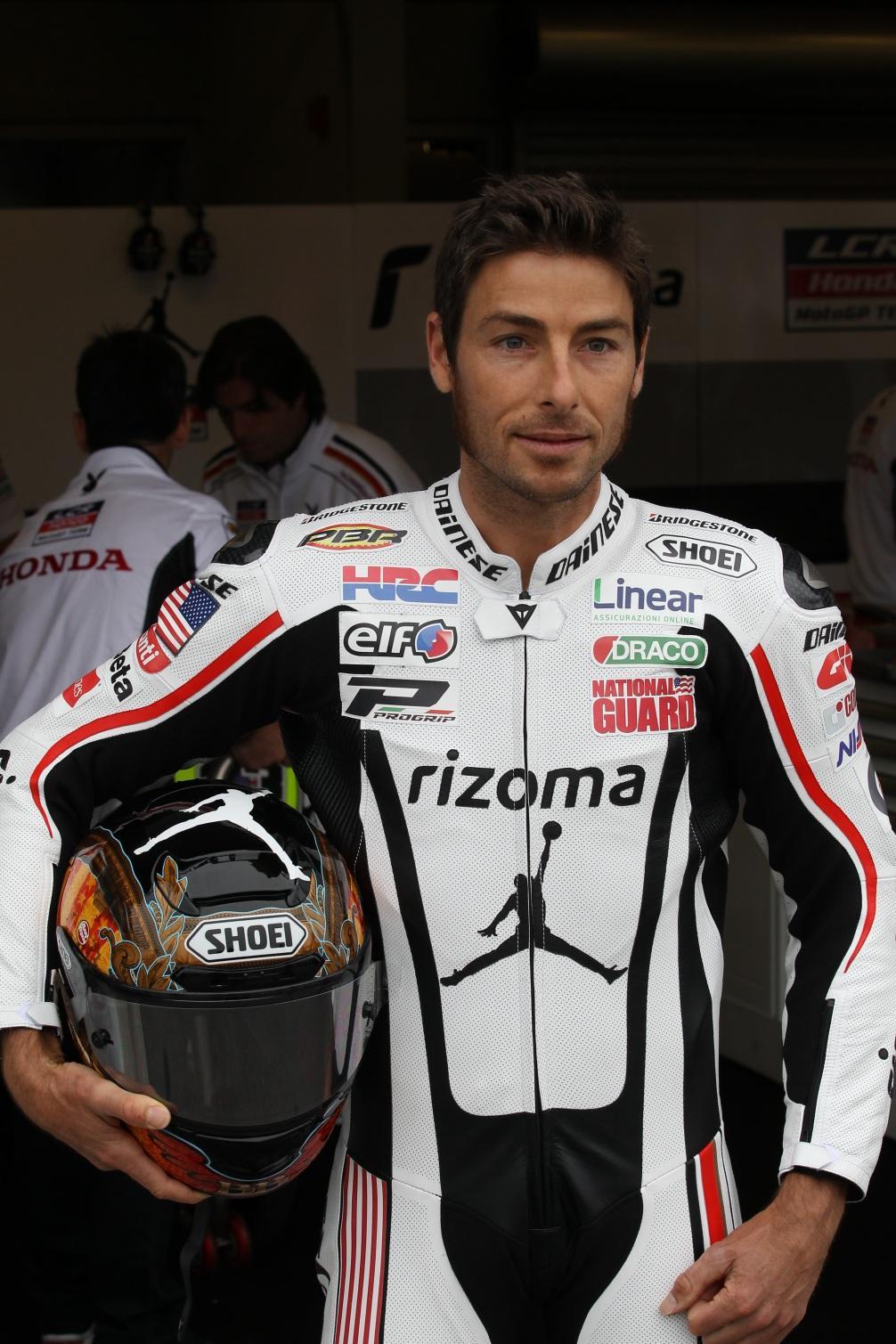 in MotoGP on the leathers and bike of Ben