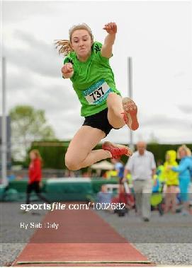 Alice Akers, Scarrif CC set a new record in the Senior Girls Hammer with her throw of 56.20m to better the 2011 record of 55.