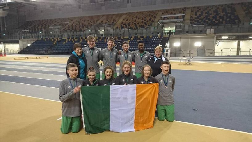 Silver & Bronze Individual Medals for Munster Athletes A strong Irish team of 16 athletes travelled to the Emirates Arena, Glasgow to represent their schools & country at the Schools International