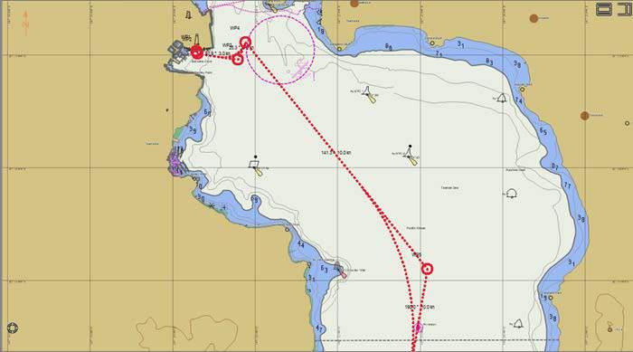 Pilotage route Cruise