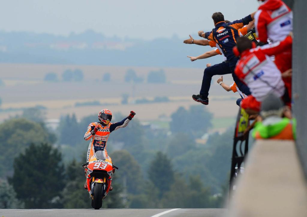 FLASHBACK Germany Márquez strengthens his grip on the standings By clinching his third victory of the season in Germany, Marc Márquez continued to
