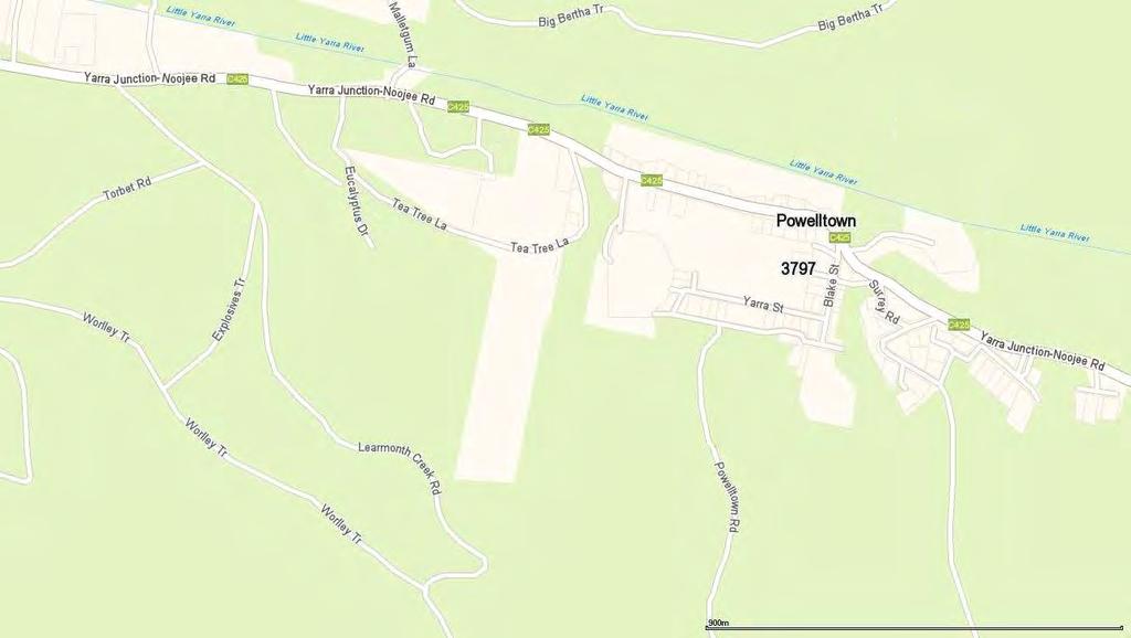 Powelltown Map Yarra Junction