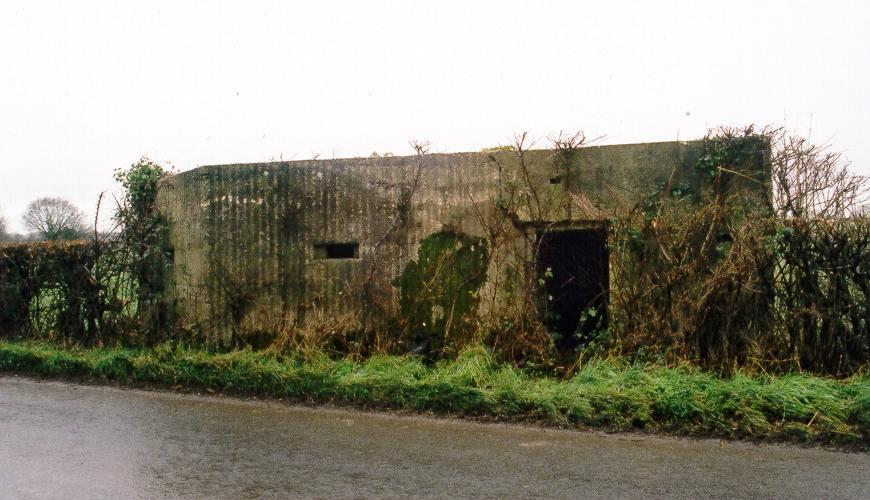 The defence works - Significant surviving works from the 1940 Ilton defences are the pillbox at Cad Green [UORN 6786] and that on the railway embankment to its west [UORN