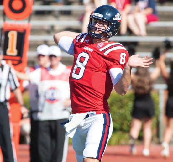 ANNUAL TEAM LEADERS #SOCONFB Samford turned in the 13th-best passing offense in the nation in 2013, with quarterback Andy Summerlin pacing the squad to 292.8 yards per game in the air.