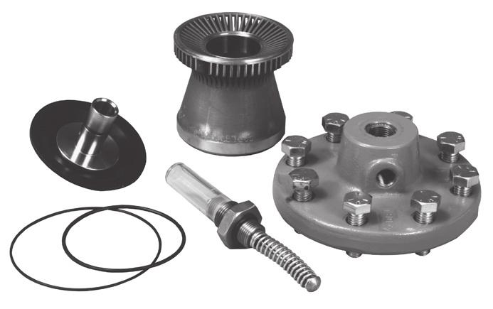 uses a diaphragm and metal plug, eliminating the disadvantages of bootstyle regulators.