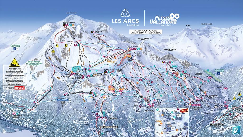 Ski area: SKI AREA: PARADISKI AREA From 1250m to 3250m 425 km of