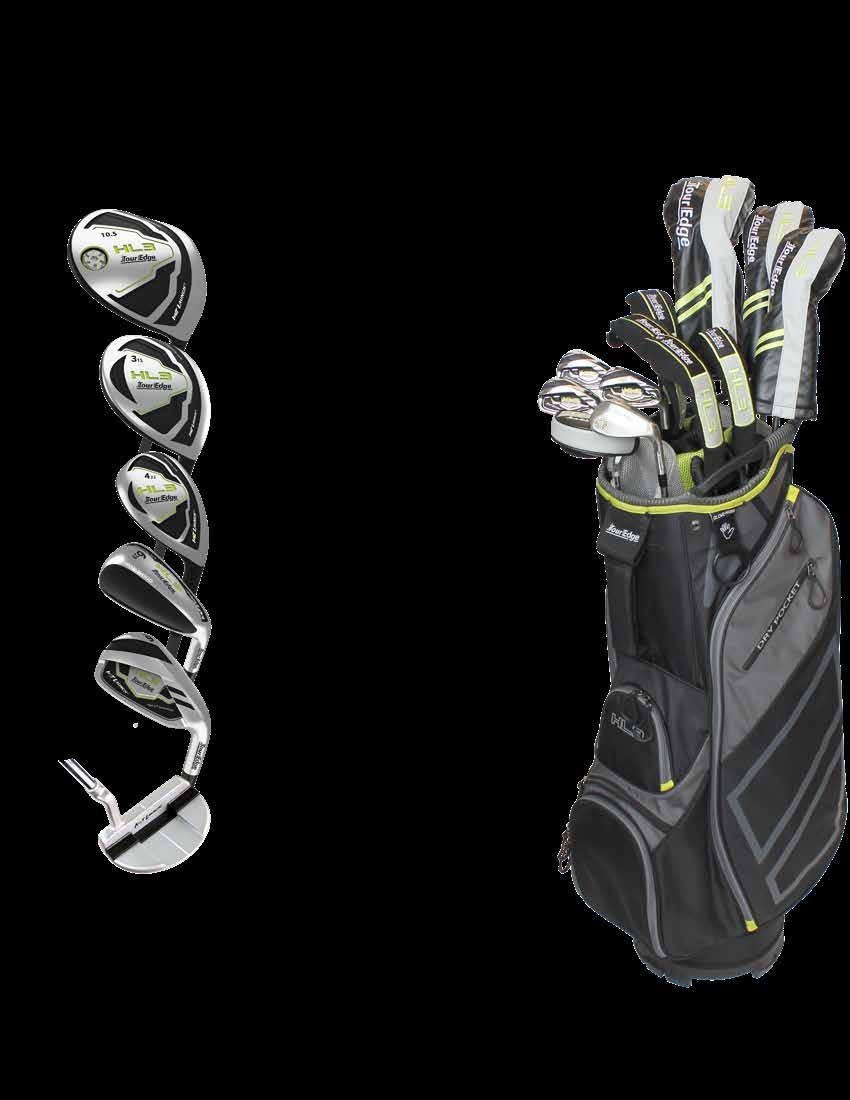 MENS & SENIOR FULL PACKAGE SETS $999.99 MSRP Available in right hand. Mens R flex and A flex graphite HL3 Drivers HL3 mens 10.