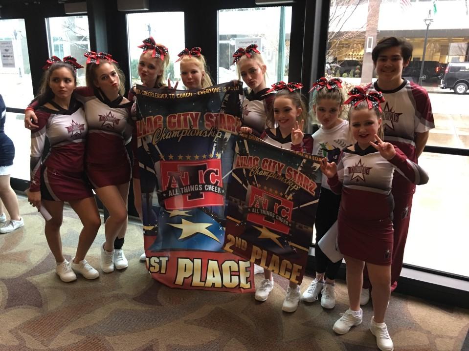 Lilac Starz Cheer Competition on February 18th, and the Junior All Star team took 2nd place