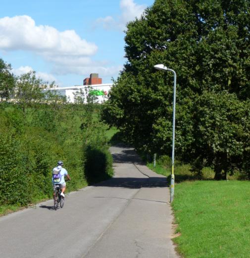 5m 5m Divided into: Cycle track () Pedestrian path (1.