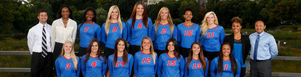 2013 DePaul Blue Demons NUMERICAL ROSTER No. Name Pos. Ht. Cl. Hometown (High School/Previous) 1 Tyler Graham DS/L 5-7 SO Erie, Colo. (Boulder) 2 Natalie Rizzo MB 6-1 SR Lombard, Ill.