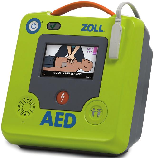 During clinical use, the AED must display the number of shocks and elapsed time since the AED was powered on. The AED must display text prompts related to issued voice prompts.