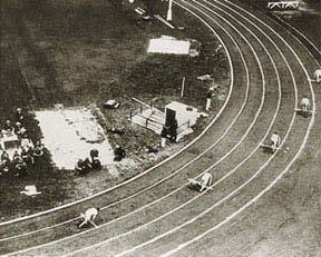 This distance was dropped to 400 meters and included in the first modern Olympics in 1896.