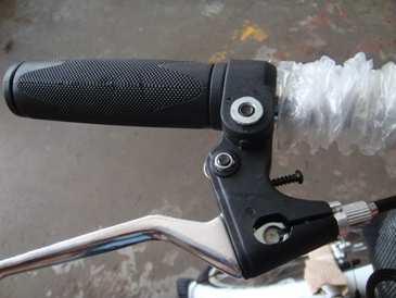 When your handlebars are properly set up, adjust the angle of the