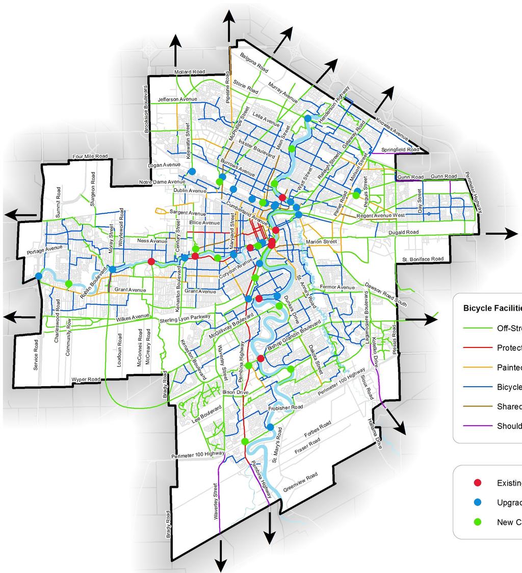 Strategic Direction 1: Improve Connectivity - Cycling Proposed Bicycle Network 1.