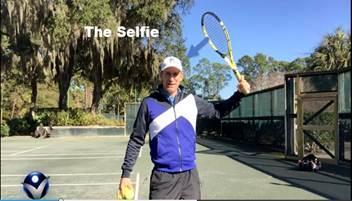 I like to remedy this with The Selfie move where the racket is moving across the back of your head facing in instead of up.