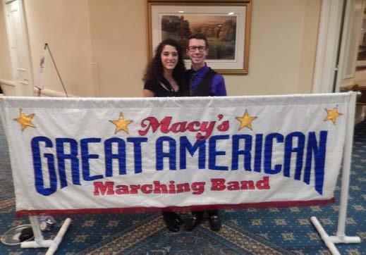 Marching Band. Gianna and Sam will also have the opportunity to attend a leadership/educational workshop while in NY.