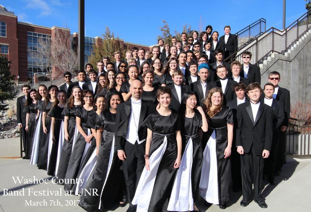 Concert Band / Jazz Uniforms Concert band attire is formal tuxedos and floor length gowns. These uniforms are NOT machine-washable. These uniforms require dry cleaning.