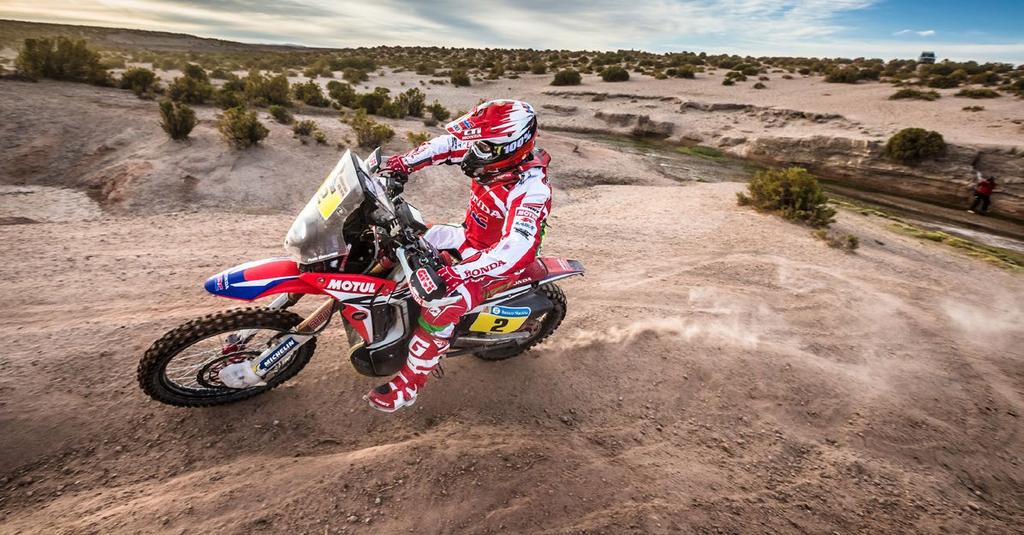 Paulo Gonçalves Team HRC Honda CRF450 RALLY DAKAR RALLY STAGES 4 TO 8 BOLIVIA - ARGENTINA STAGES 04-08 MANO A MANO AMONG THE BIKERS The first week of racing of the 2016 Dakar finished in Salta,