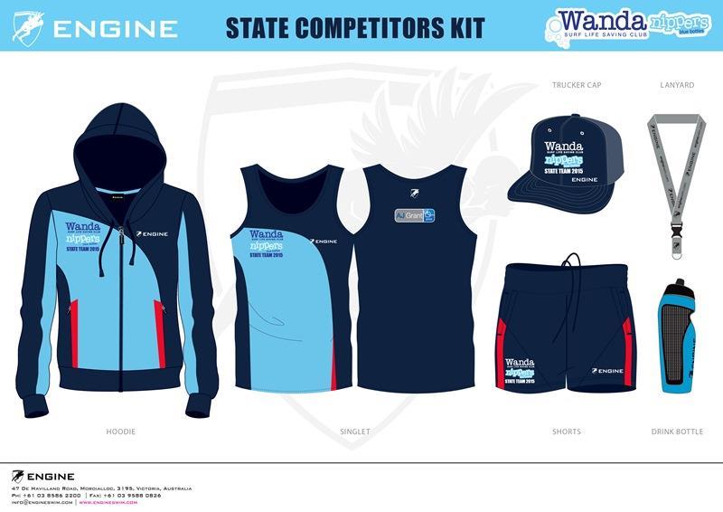 Cost - $100 per child This includes: Carnival entry fee Wanda Nippers team uniform (pictured left) o hoodie o singlet o shorts o cap, lanyard and waterbottle.