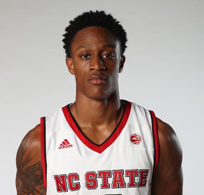 13 c.j. bryce GUARD JUNIOR 6-5 195 LBS. CHARLOTTE, N.C. NORTH MECKLENBURG HS (UNCW) SEASON STATS NOTING BRYCE - Made NC State debut on 11/6 against Mount St.