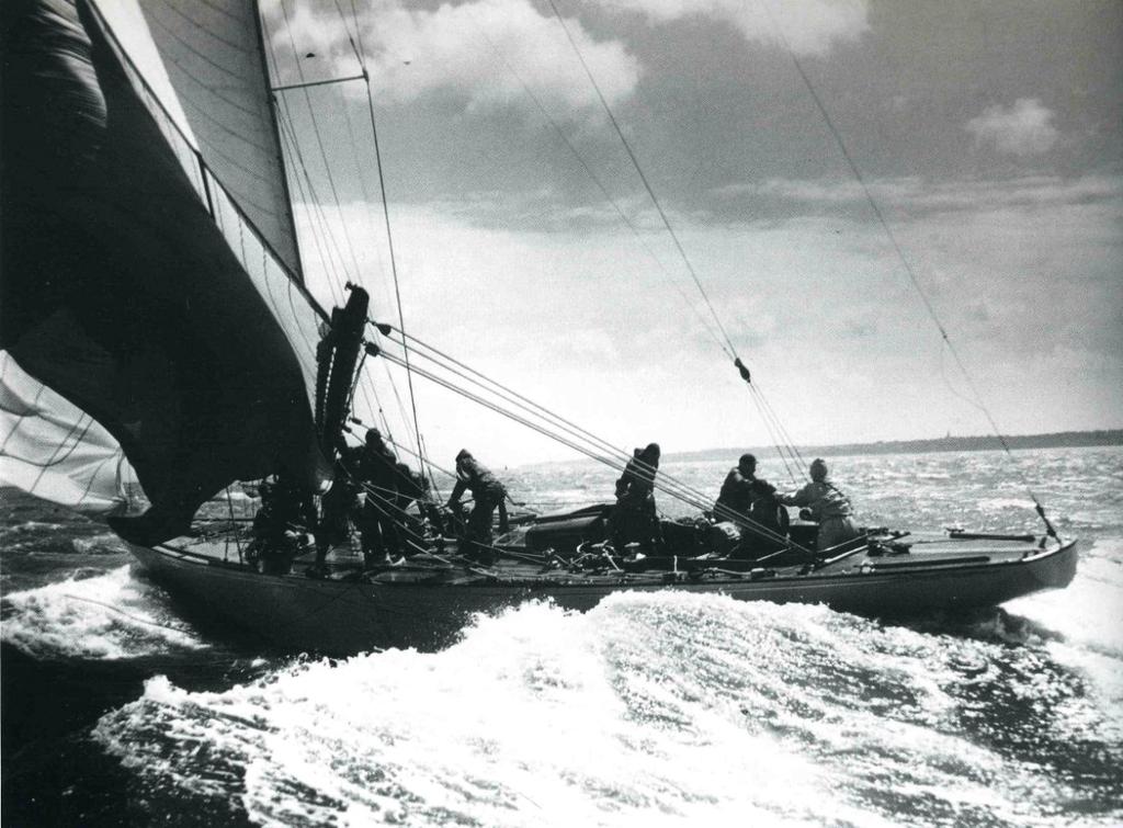 In 1935, Fairey, still determined to make an America s Cup challenge in a smaller yacht than a J-Class, issued a challenge via the Royal London Yacht Club with the 65 feet LWL K-Class yacht