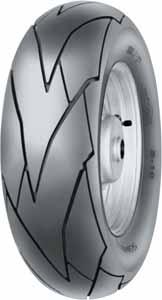 Scooter 17 S-07 S-08 S-09 S-10 Modern road tread pattern designed for front and rear wheels of scooters. The tread pattern is made from a high cling rubber compound.