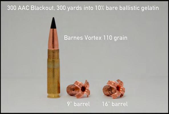 62x39 mm, but in a format that is more reliable when fired from AR15 type weapons. The.300 BLK is optimized for use in 8-16 barreled weapons.