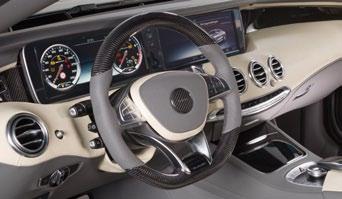 modification only, OE-part required 217 351 411 Steering wheel leather, carbon