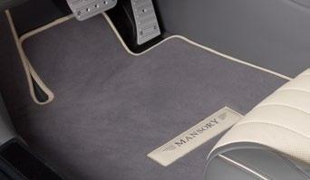 mat - velour with MANSORY logo stitching, color of velour, selectable Trunk floor mat -
