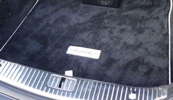 Trunk house decor with MANSORY logo stitching, color of velour, leather selectable 217 368