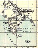 India Postal Circles (British India) A -- North West Province Circle 1839 B -- Bombay 1774 C -- Bengal 1774 D -- Bihar 1877 I -- Central India 1879 J -- Rajputana (Rajpootana) Circle 1871