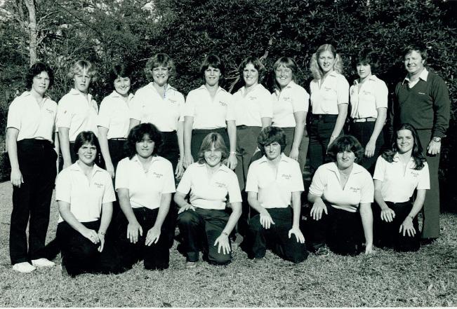 1981 AIAW national champions With two players finishing in the top 15 of the individual standings, the 1981 Florida State Women's golf team won the AIAW National Championship.
